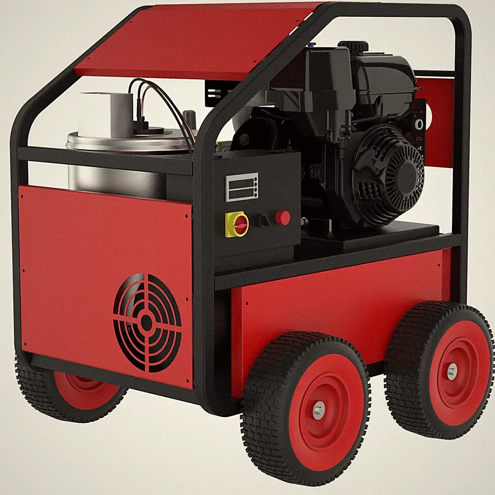 Hot Water Pressure Washer Commercial Movable Gasoline Engine 4 GPM 4000 PSI