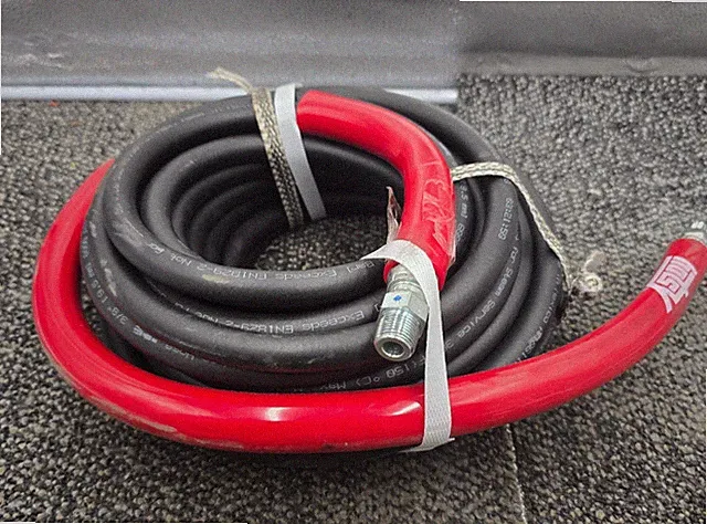 Hotsy 25FT Power Washer Pressure Hose 3/8" 6000 PSI 420 Bar Black Red
