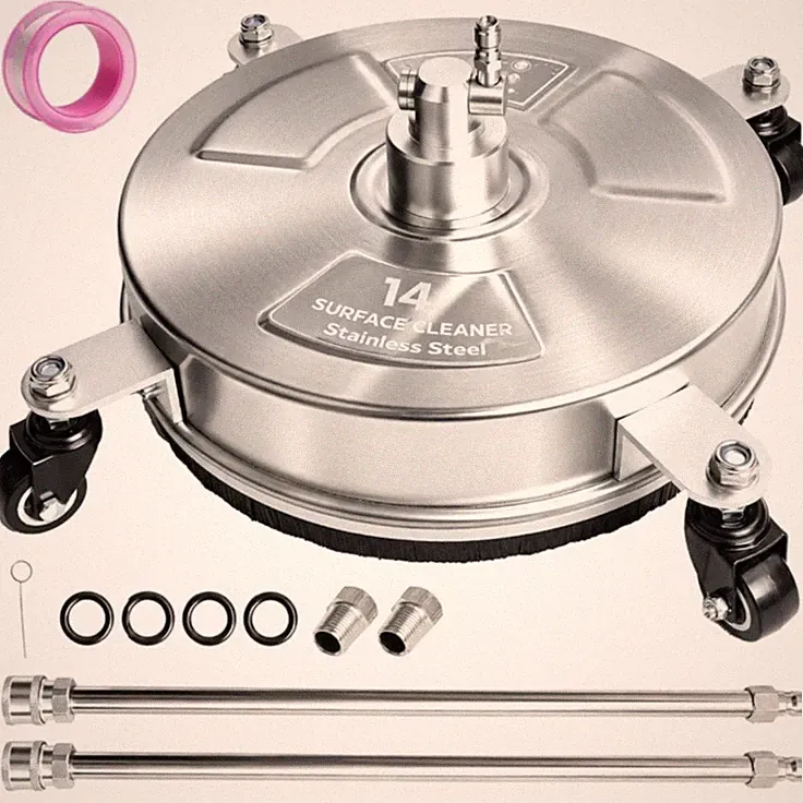 Hourleey 14" Surface Cleaner Attachment for Pressure Washer 4000 PSI
