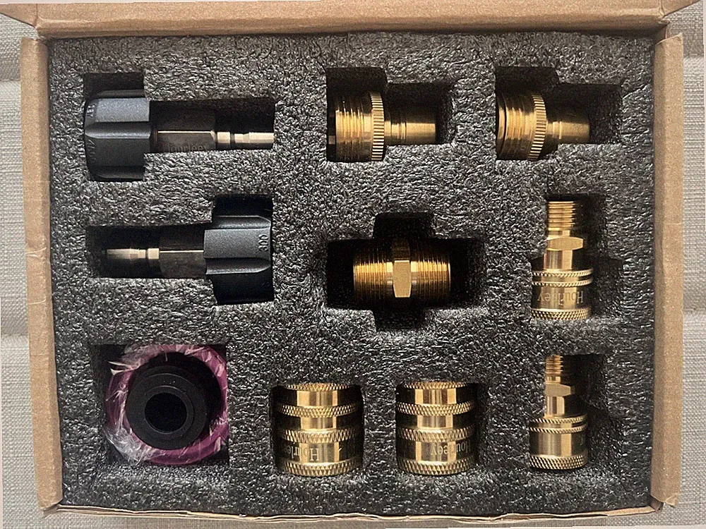 Hourleey 9pcs Pressure Washer Adapter Set M22 3/8" Quick Connect for Power Wash