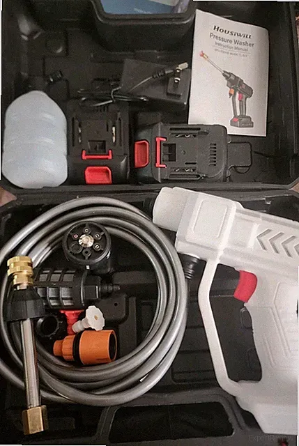 Housiwill Cordless Pressure Washer, Portable Pressure Washer with 2 Batteries