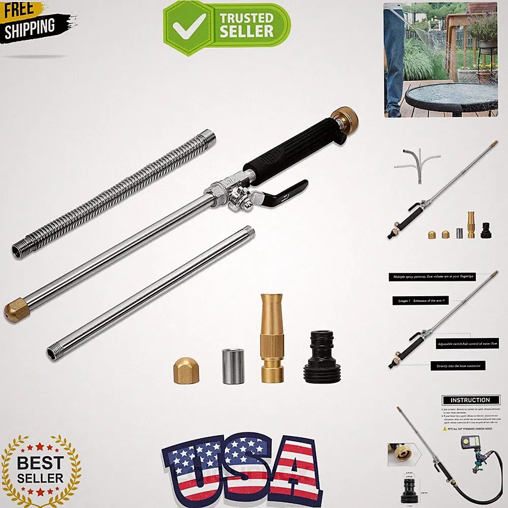 Hydro Jet High Pressure Power Washer-high pressure cleaning tool Extra Long E...