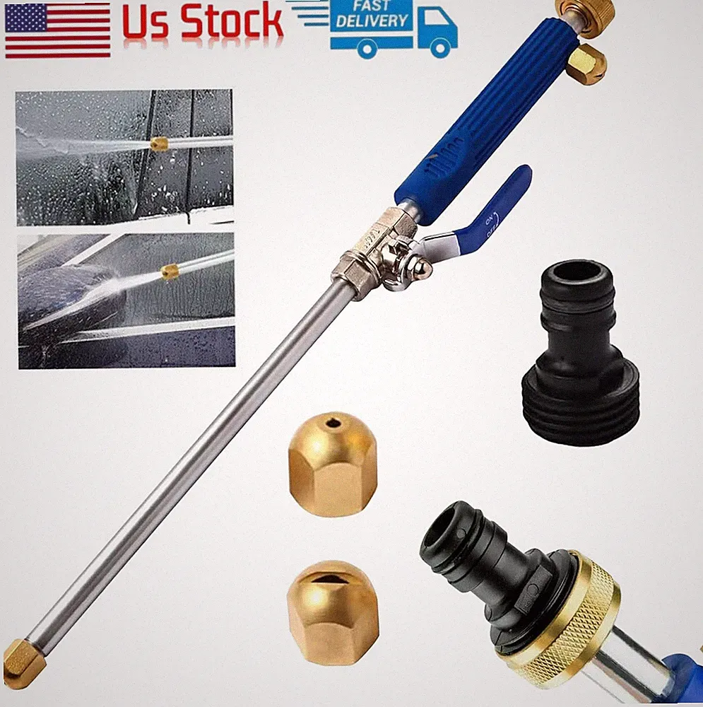 Hydro Jet High Pressure Power Washer Spray Gun Water Nozzle For Garden Hose Car