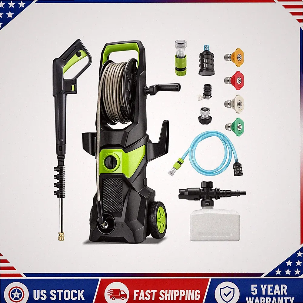 Hydro Jet High Pressure Power Washer Surface Power Washer Black Green 2026