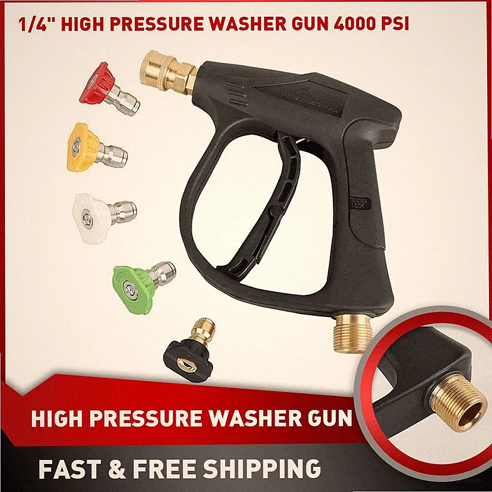 Hydro Jet High Pressure Power Washer Water Spray Gun For Nozzle Car Garden Hose