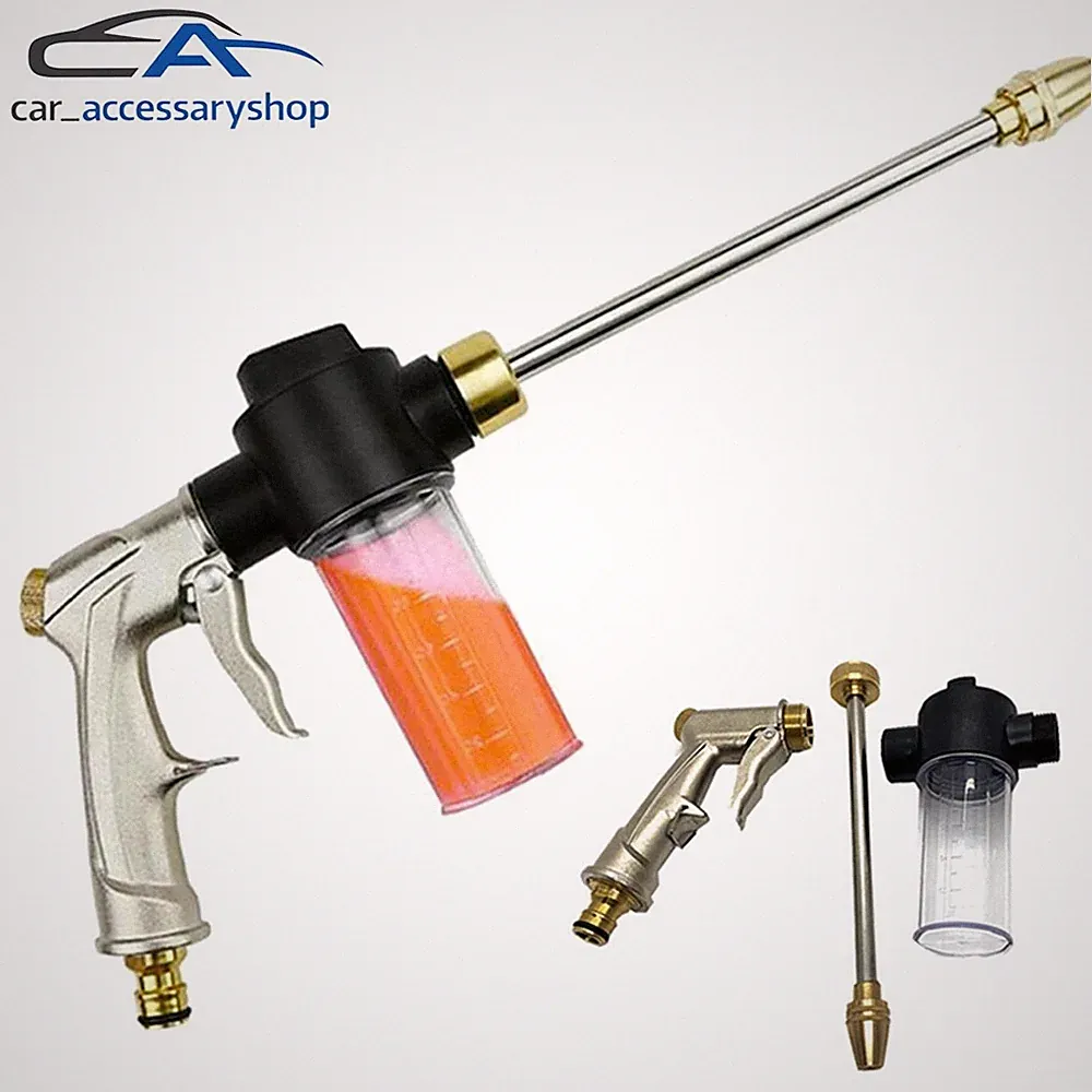 Hydro Jet High Pressure Power Washer Water Spray Gun Nozzle For Car Garden Hose