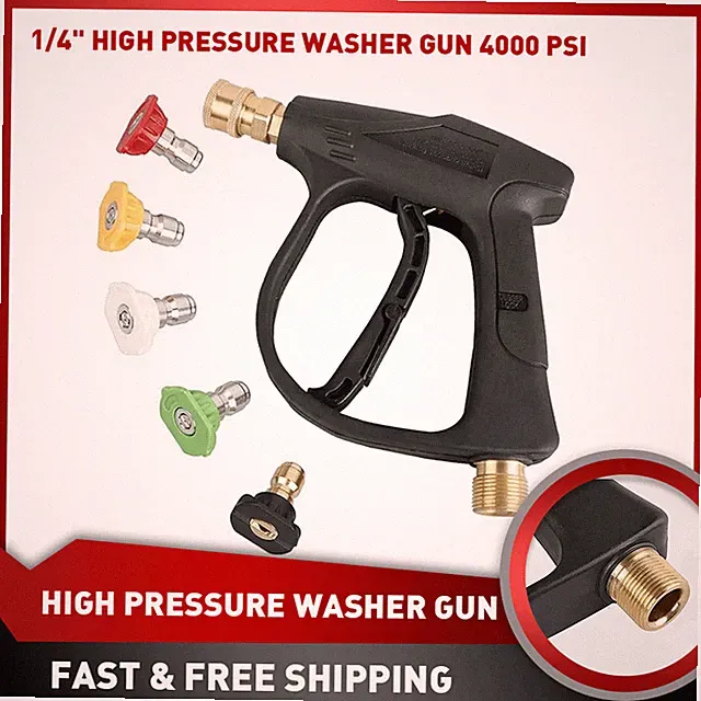 Hydro Jet High Pressure Power Washer Water Spray Gun Nozzle For Car Garden Hose