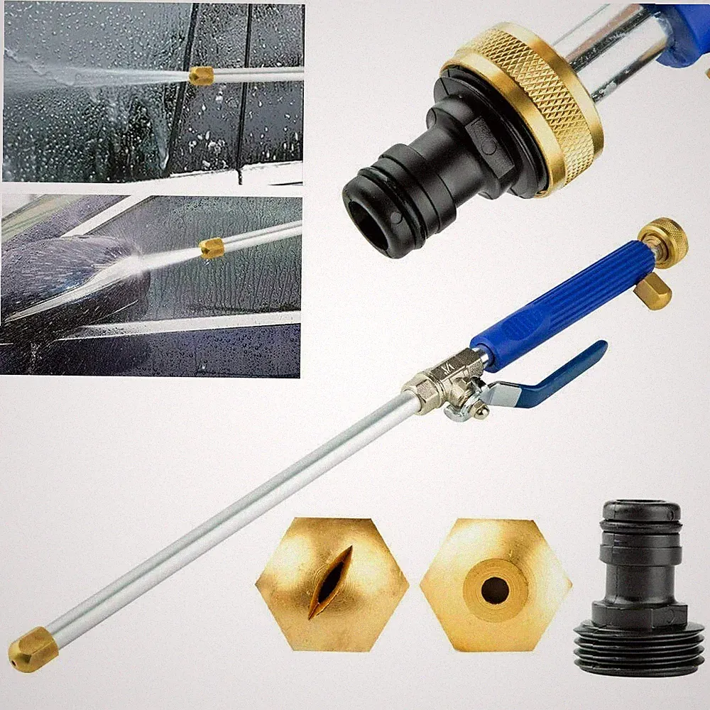 Hydro Jet High Pressure Power Washer Water Spray Gun Nozzle For Garden Car Hose
