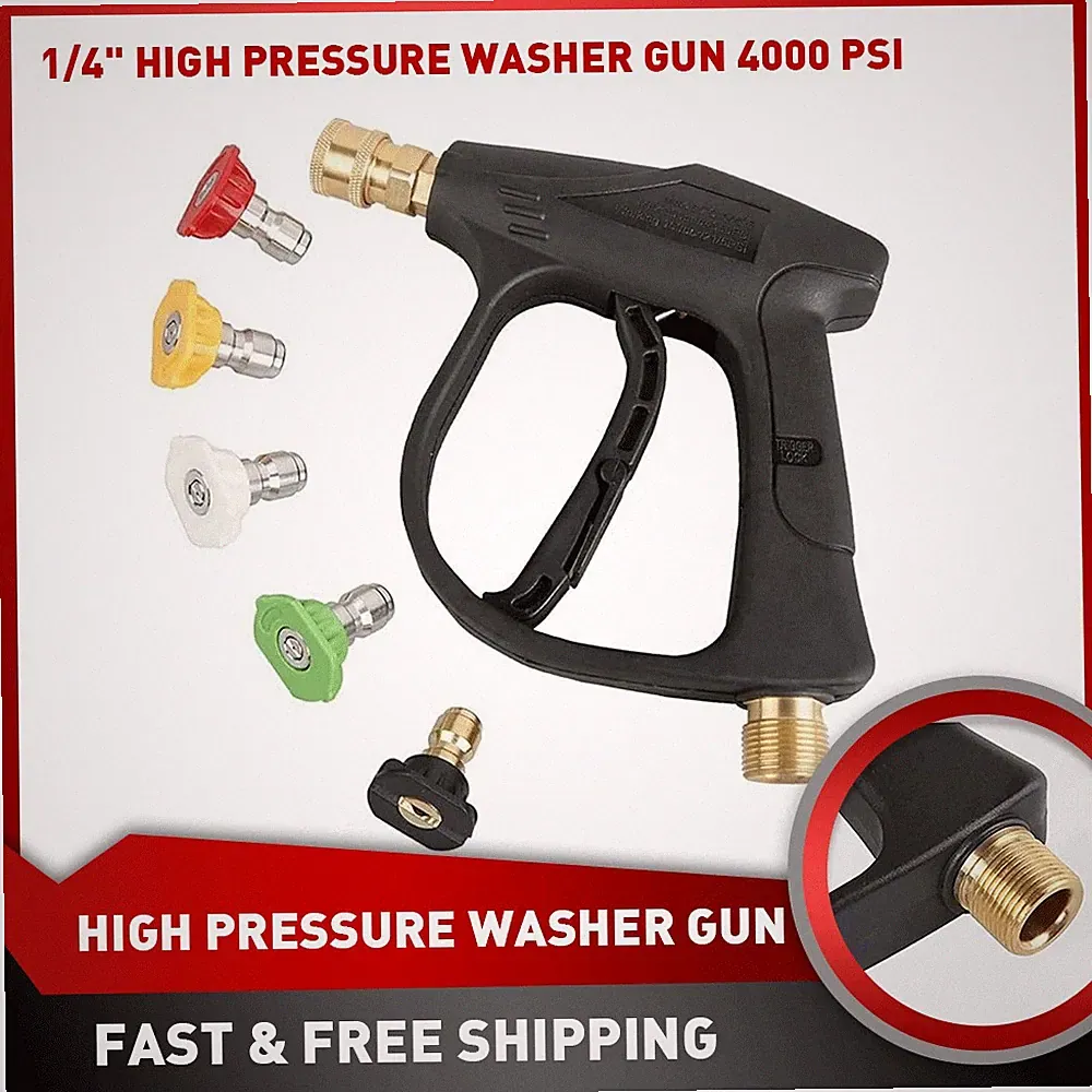 Hydro Jet High Pressure Power Water Washer Spray Gun For Nozzle Garden Car Hose
