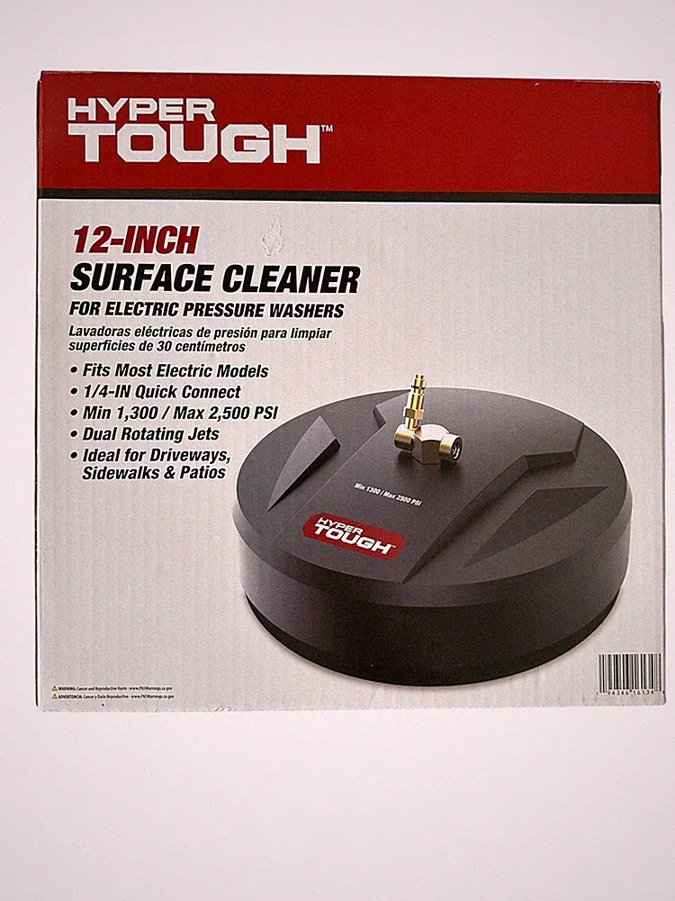 Hyper Tough 12 inch Surface Cleaner For Electric Pressure Washers 1/4" Connect