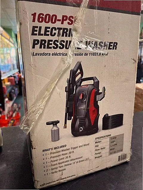 Hyper Tough 1600 PSI Electric Pressure Washer (HPB022983)
