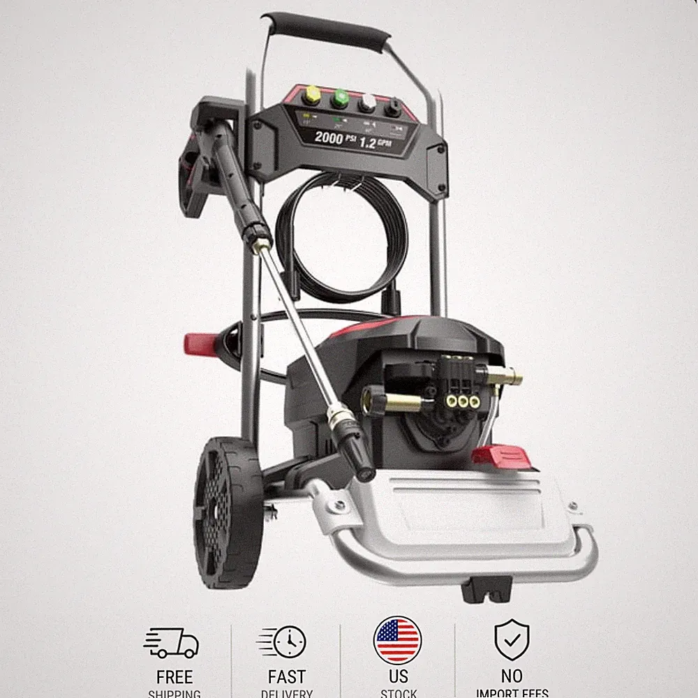Hyper Tough 2000 PSI 1.2 GPM Electric Pressure Washer (120V)