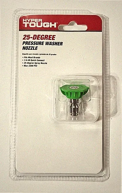 Hyper Tough 25 Degree Pressure Washer Nozzle 1/4" Quick Connect