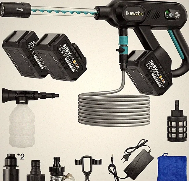 Ikewzbk Cordless Pressure Washer Battery Powered, 1800 MAX PSI