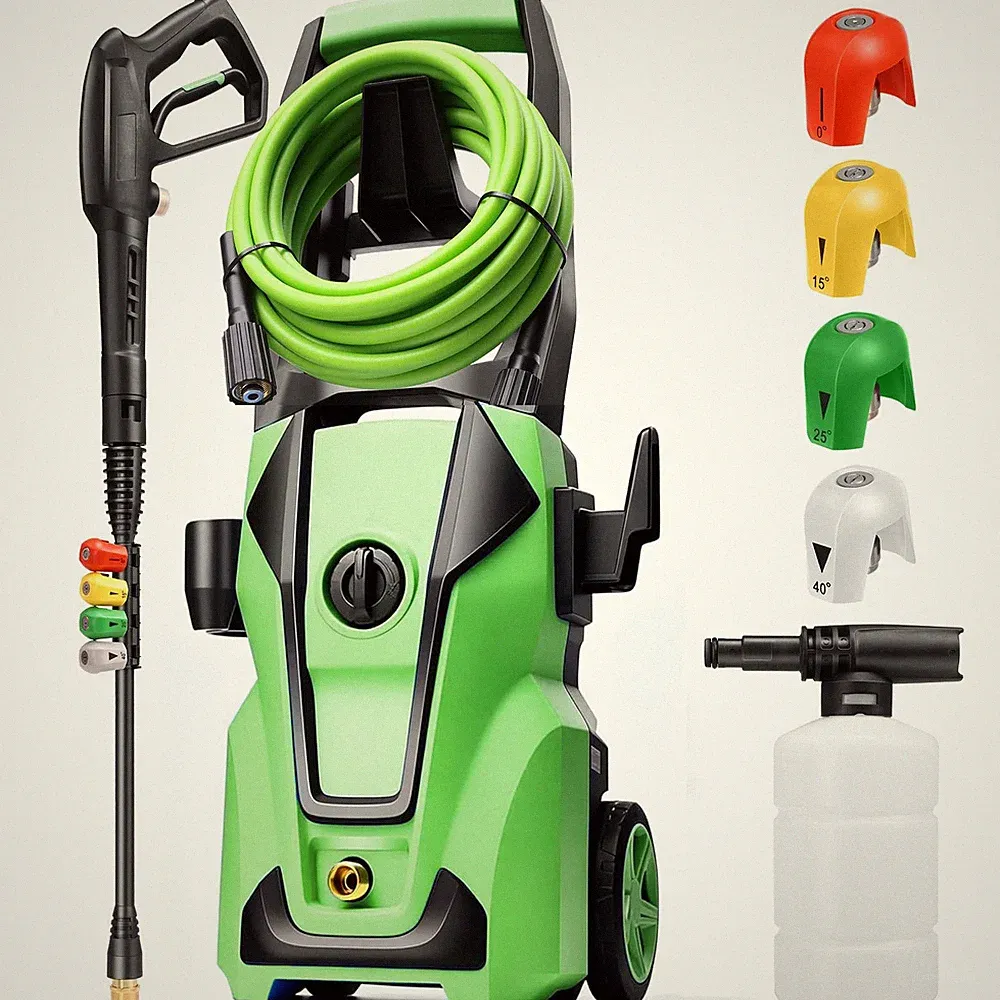 Imdot Electric Pressure Washer 5000PSI Max 4.0GPM Portable Washer, Green