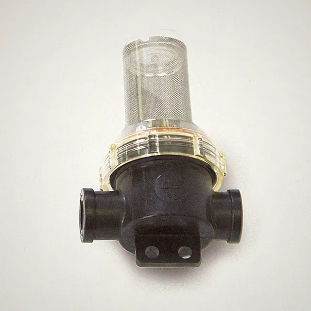 In-Line Can Filter, 1 1/4" FPT 40-Mesh Clear Bowl for Pressure Washers