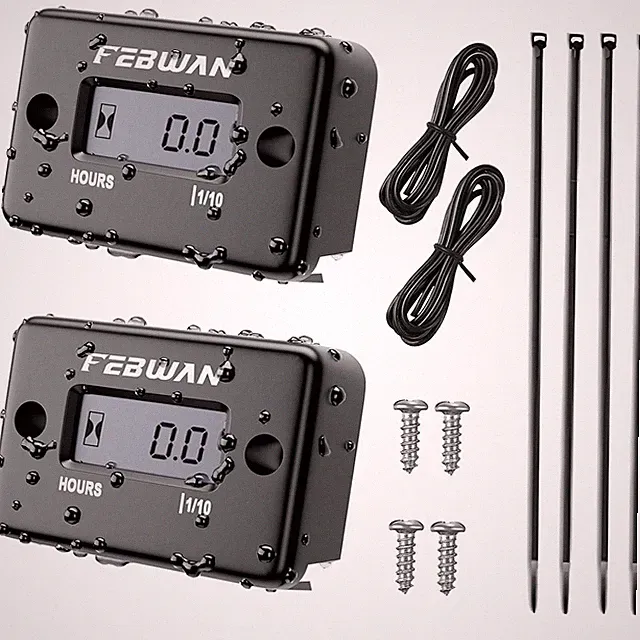 Inductive Hour Meter for Gas Engine Generator Lawn Mower Pressure Washer Marine