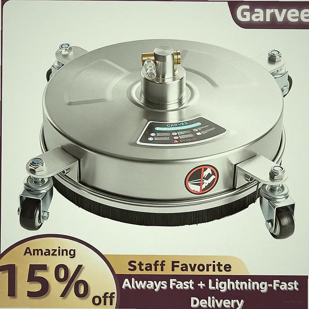 Industrial 14 Inch Stainless Steel with Wheels Pressure Washer Surface Cleaner
