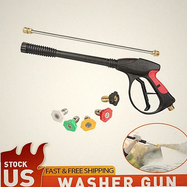 Industrial Grade Washer Gun 4000 PSI 19" Lance 5 Nozzles Compatible with Simpson