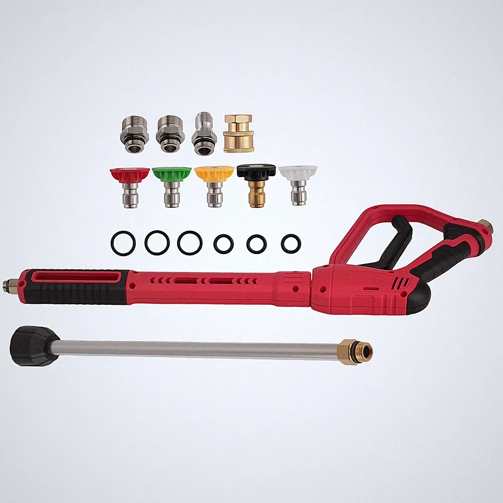 Industrial Pressure Washer Gun 36 Inch Wand with 5 Quick Connect Nozzle Tips Set
