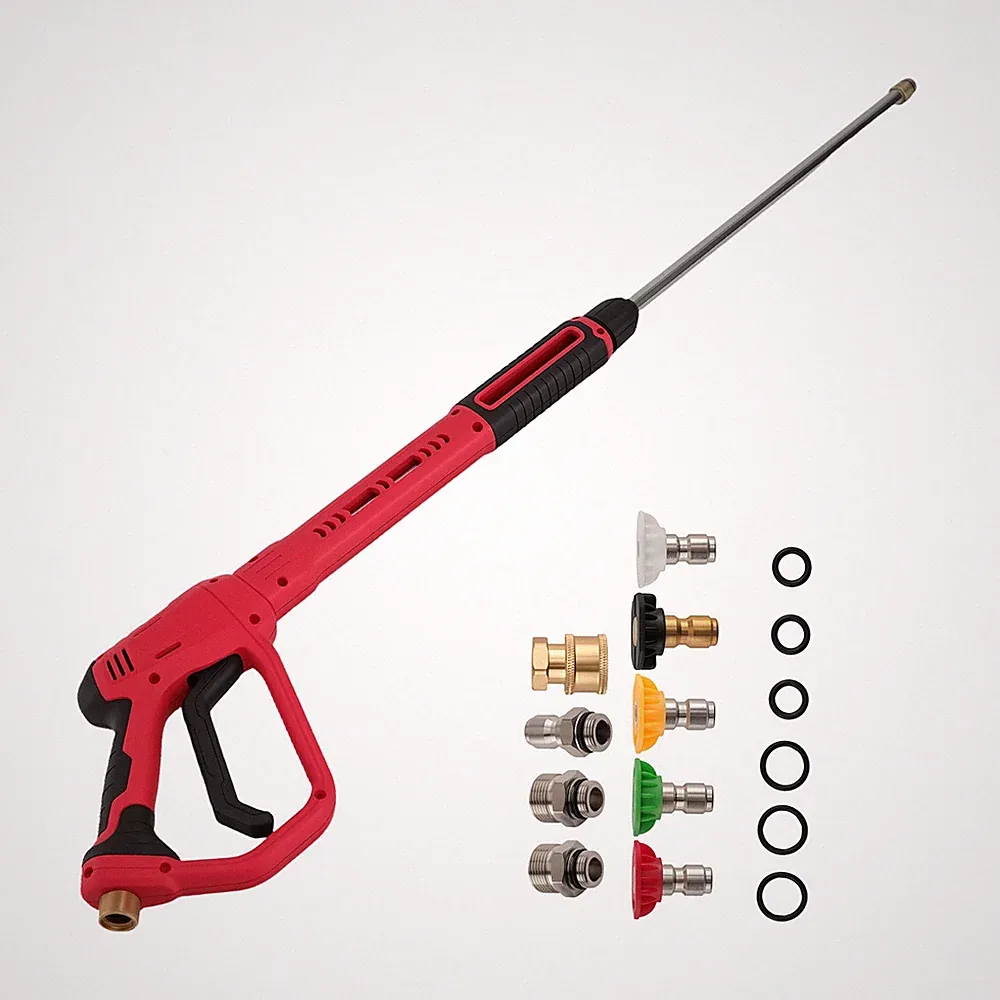 Industrial Pressure Washer Gun 36 Inch Wand with 5 Quick Connect Nozzle Tips Set