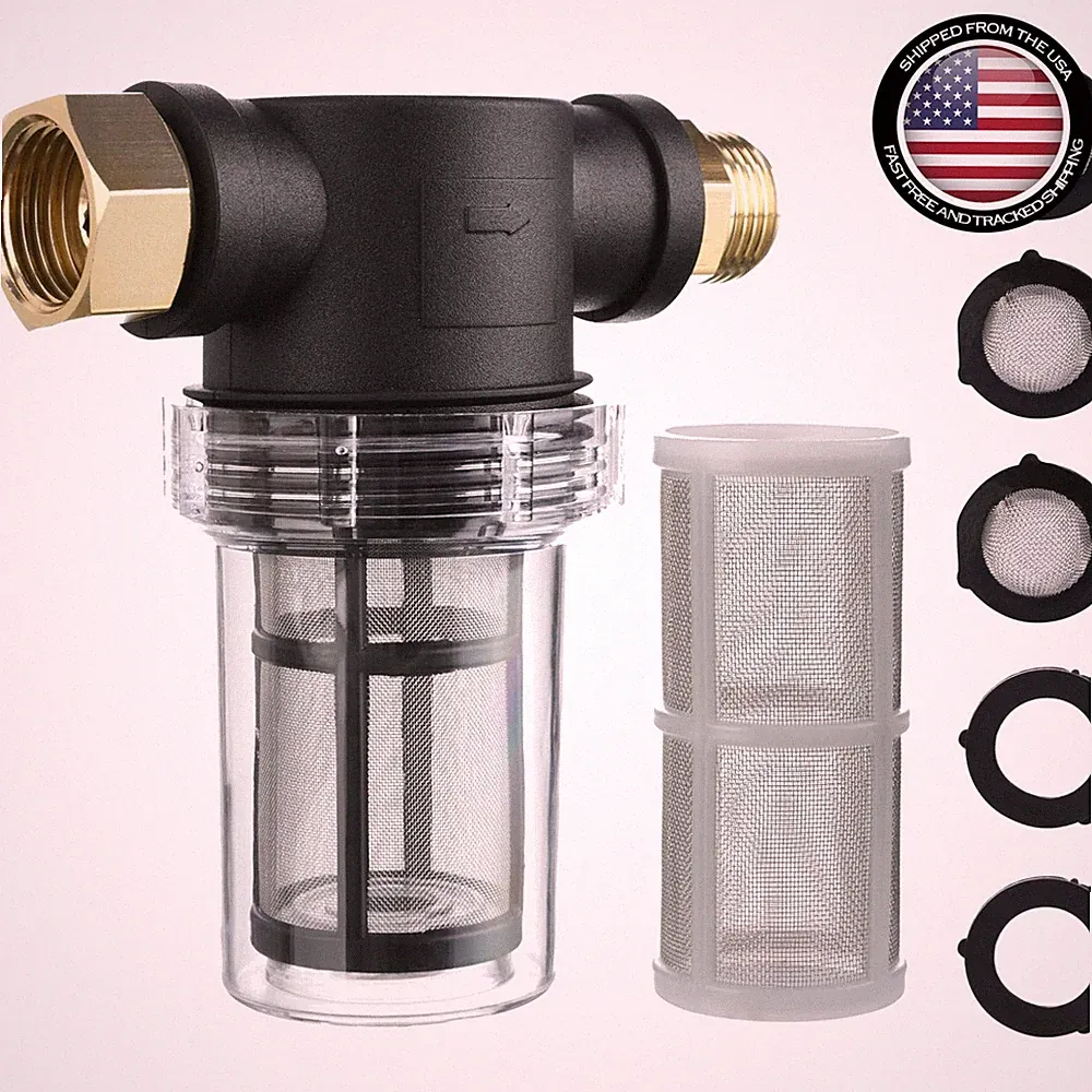 Inline Filter for Pressure Washer - Protects Against Sediment & Debris