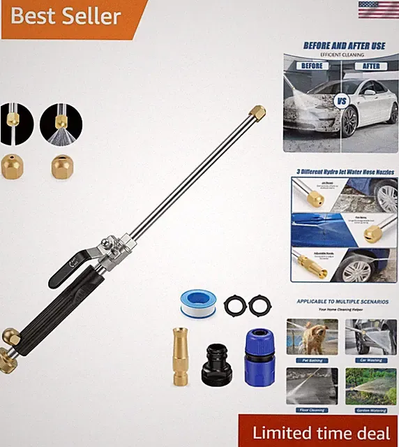 Innovative Hydro Jet Power Washer - Ideal for Home, Garden, and Vehicle Cleaning