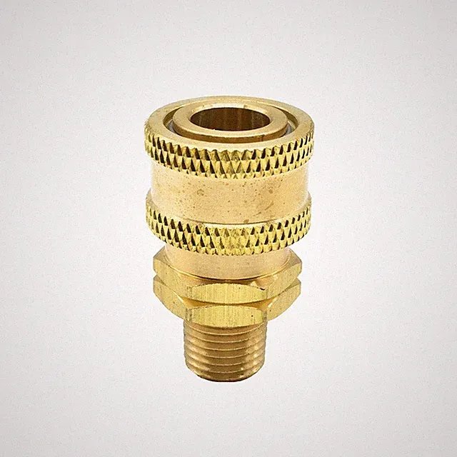 Interstate Pneumatics Pressure Washer 1/4 Inch MNPT Brass Coupler 5200 PSI