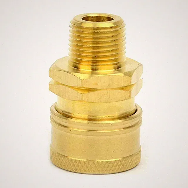 Interstate Pneumatics Pressure Washer 3/8 Inch MNPT Brass Coupler 2700 PSI