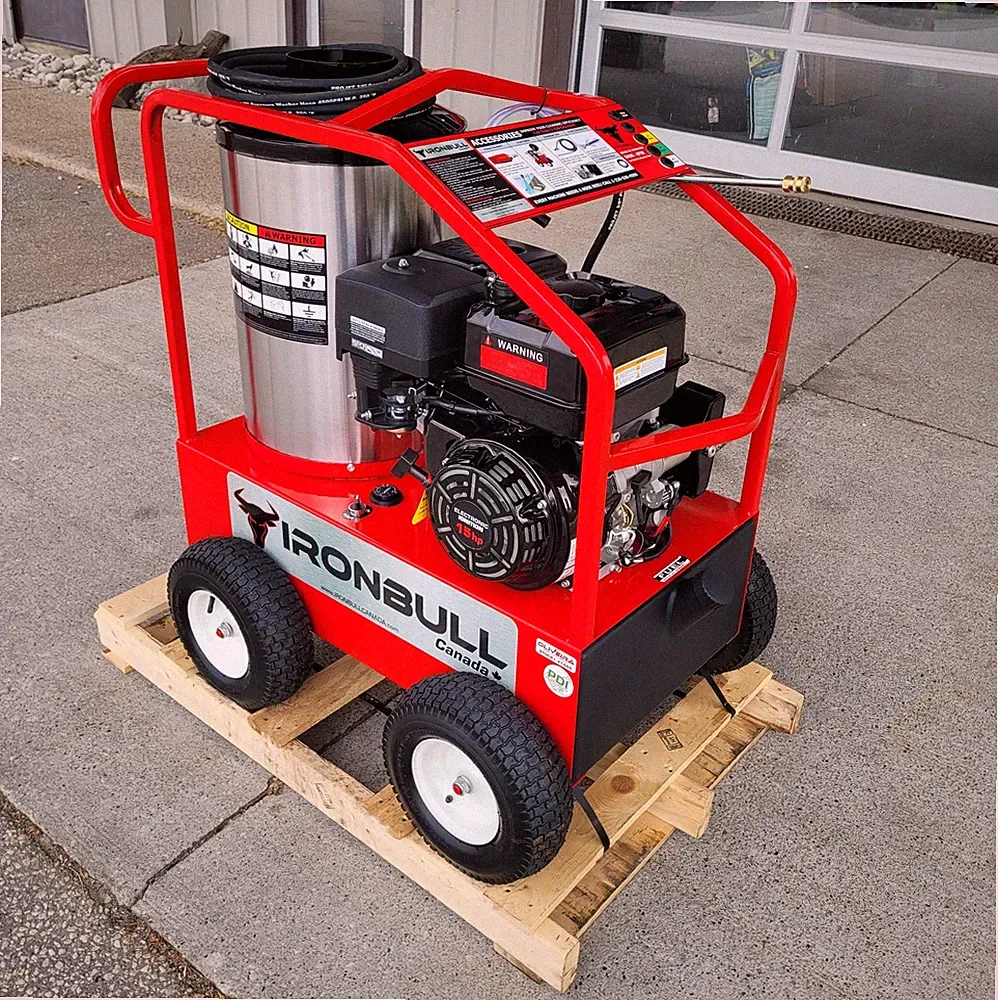 IRONBULL GOLD 4000 PSI Hot Pressure Washer, 15 HP Gas Units (PDI + Battery)