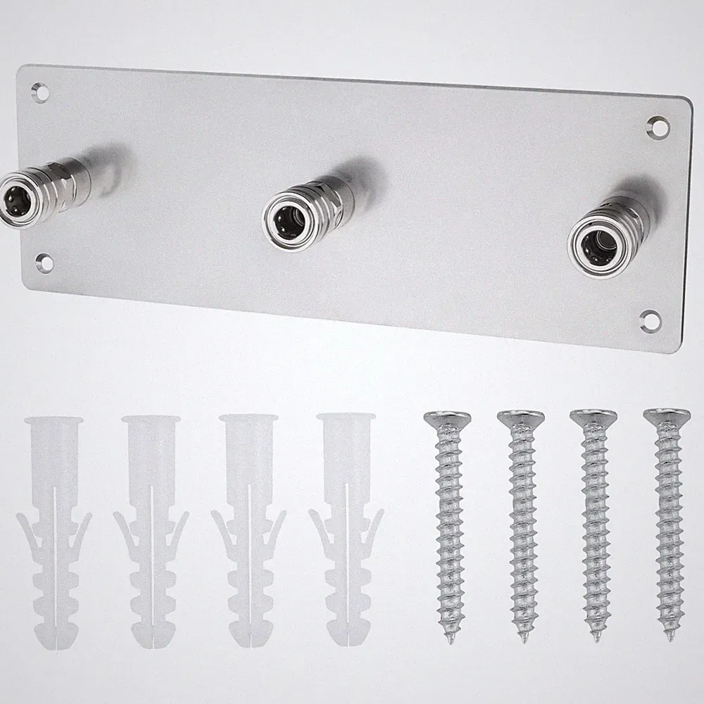 iwreaiy Foam Cannon Holder Pressure Washer Wall Mount Bracket Silver