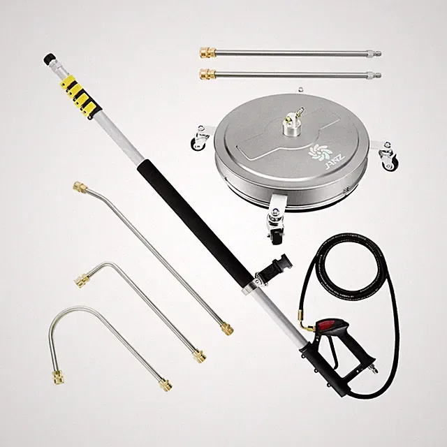 JANZ 20'' Surface Cleaner and 24 FT Telescoping Wand Pro