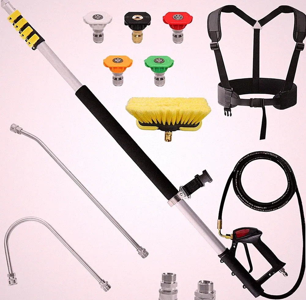 janz 24 FT Aluminum Telescoping Pressure Washer Wand