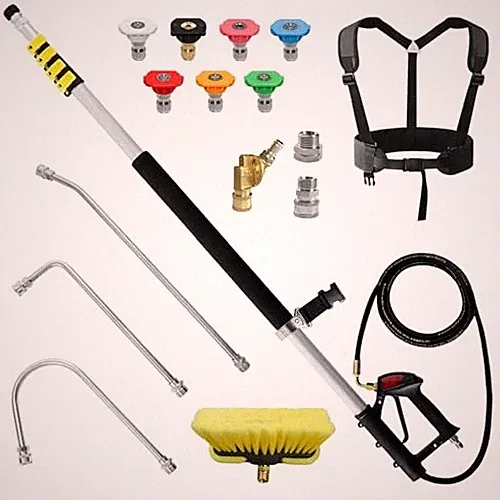 janz 24 FT, Aluminum Telescoping Pressure Washer Wand with 2 Pressure Washer