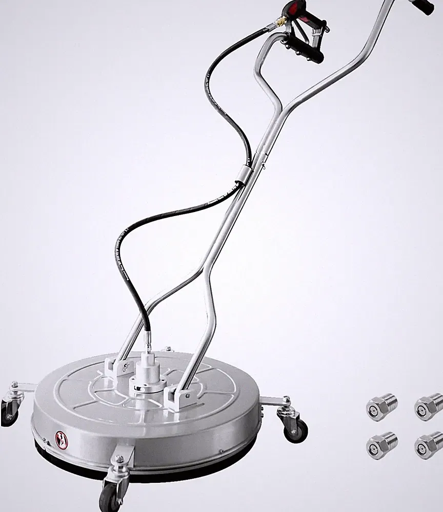 janz 24" Pressure Washer Surface Cleaner with 4 Wheels,Dual Handle,Stainless...