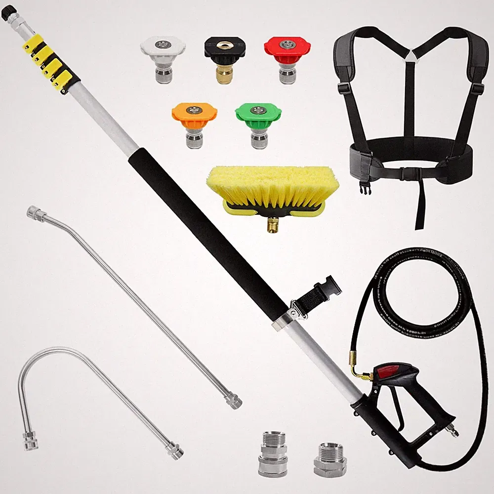 janz Aluminum 24 FT Telescoping Pressure Washer Wand with Pressure Washer Ext...