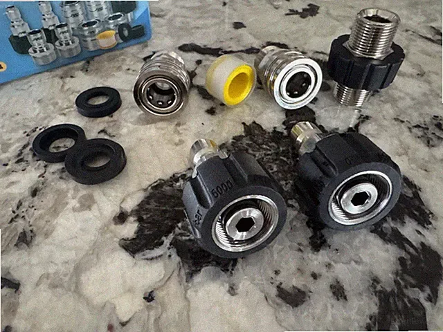 Janz pressure washer adapter set fittings stainless steel