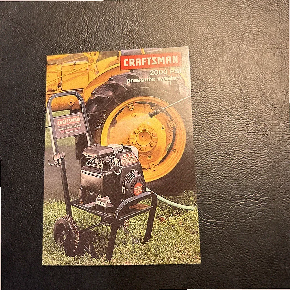 Jb10b Sears Roebuck Craftsman 1998 #24 Pressure Washer 2000 Psi