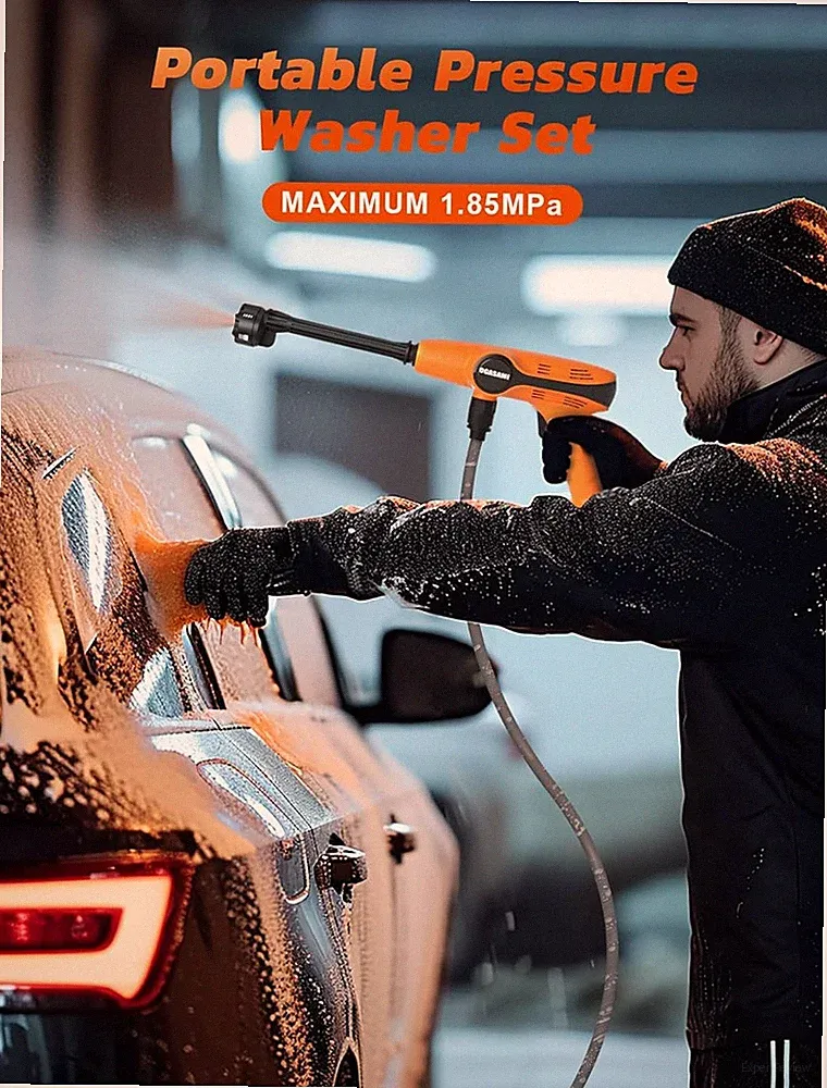 JCTC PORTABLE PRESSURE WASHER CORDLESS 1.85MPA PRESSURE WASHER - ORANGE