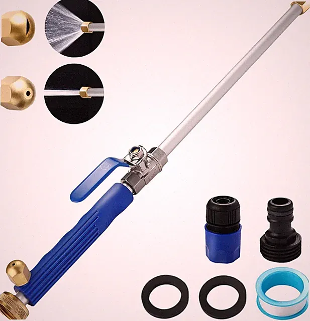 Jet Nozzle for Garden Hose, High Pressure Hose Nozzle with 2 Different Nozzles a