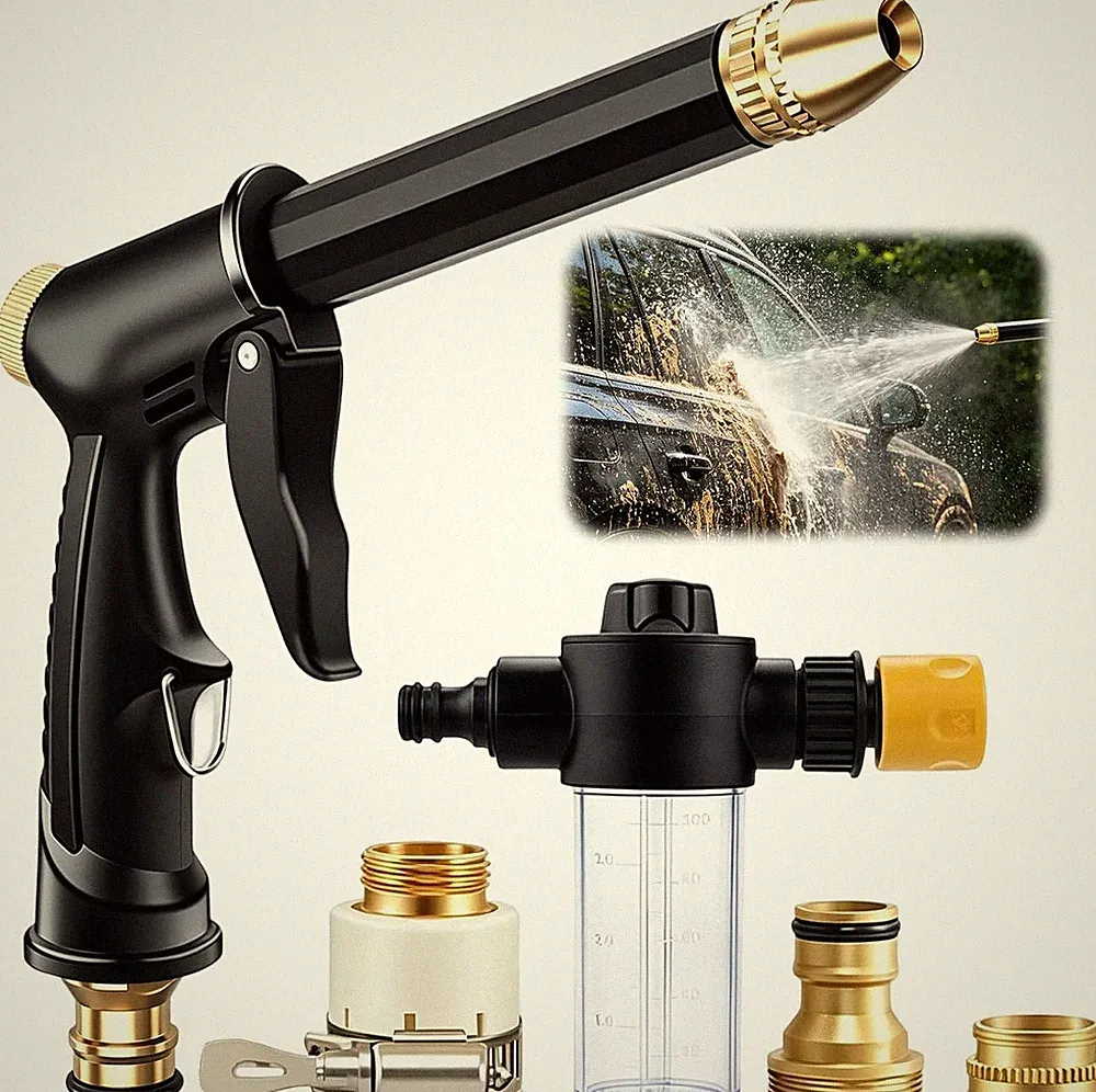 Jet Nozzle Power Washer for Garden Hose, Upgrade Pressure Washer Wand, Adjust...