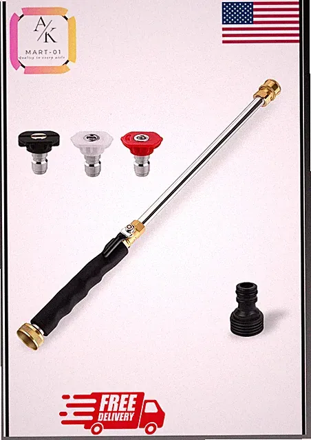 Jet Nozzle Power Washer for Garden Hose with high-pressure nozzles