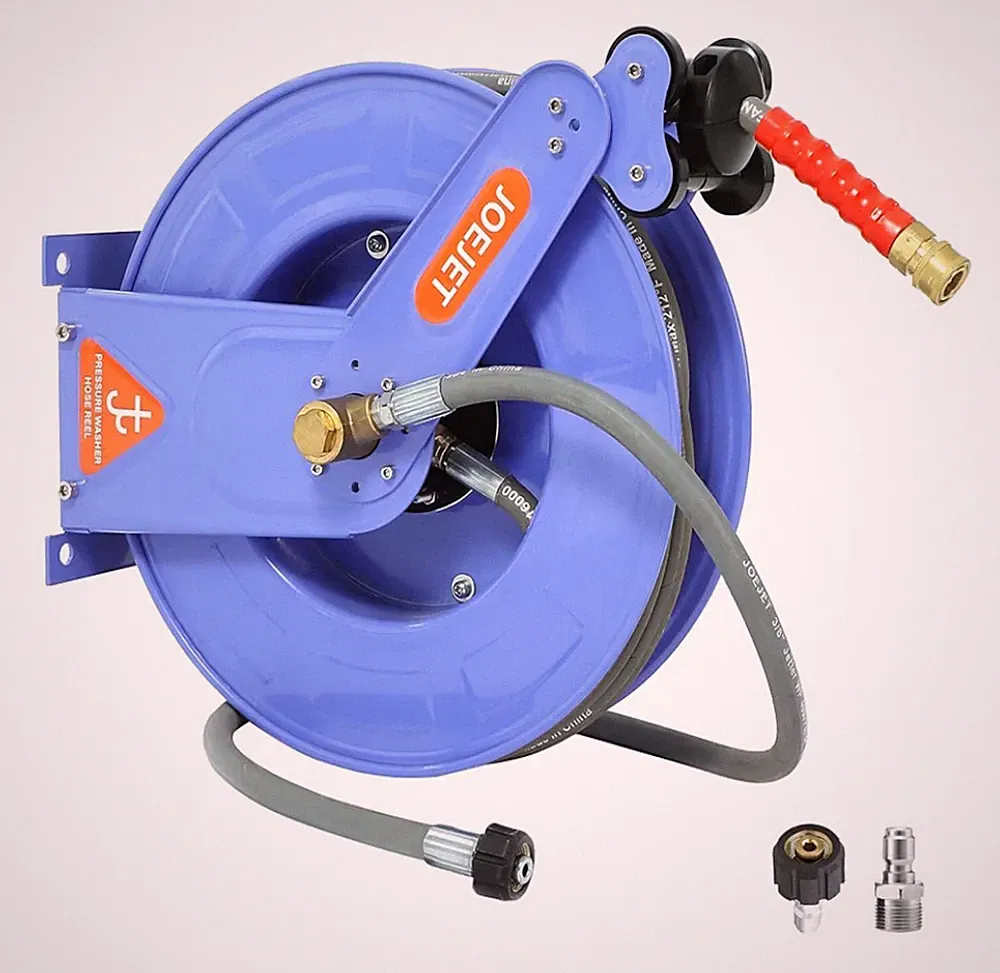JOEJET Retractable Pressure Washer Hose Reel 3/8" X 50 FT Power Washer 4000PSI