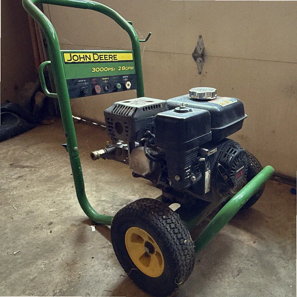 John Deere 3000 PSI 2.8 GPM Gas Pressure Washer Honda GX200 Wheel-Mounted
