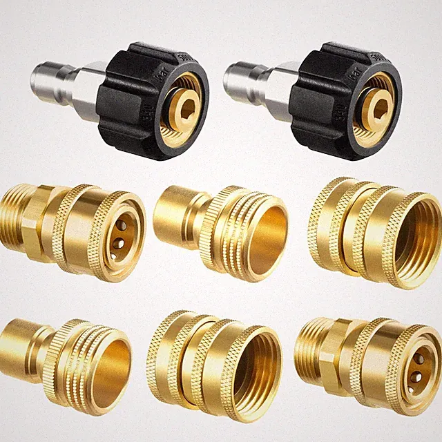 Juego De Adaptadores Para Lavadora A Presion Acople Rapido M22 14mm Pro