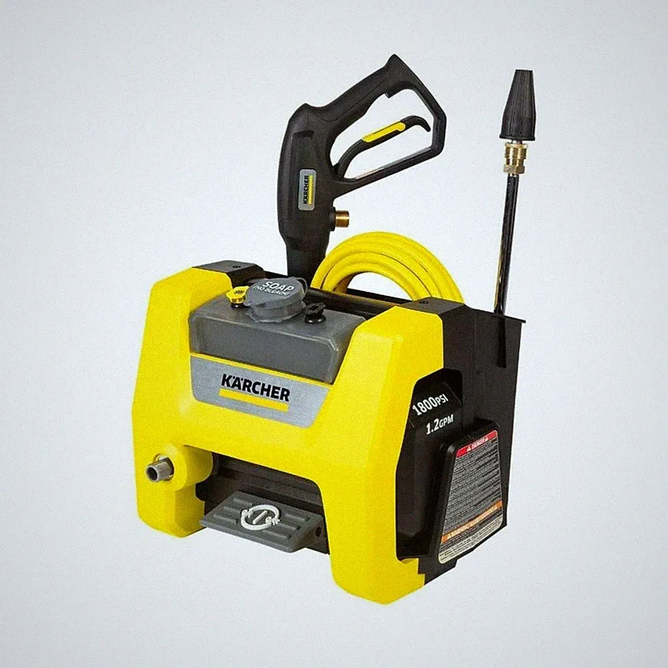 Kärcher 1800 PSI Corded Electric Cold Water Pressure Washer Yellow Black Compact