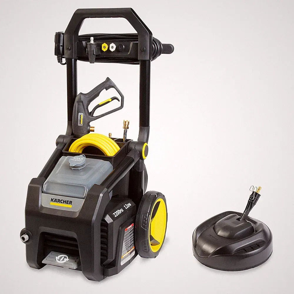 Kärcher K2200PSB Pressure Washer & Surface Cleaner, 2200 PSI - Max 2.07 GPM