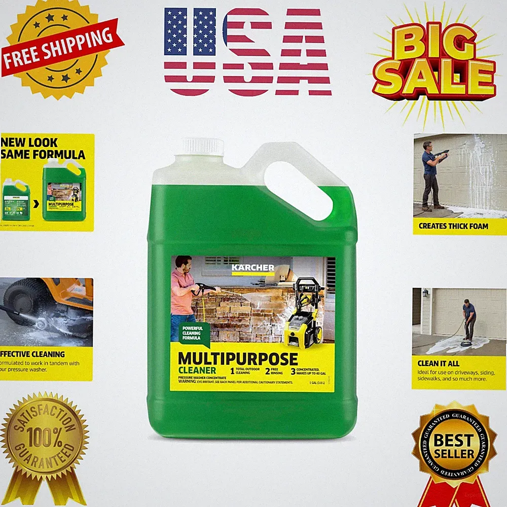 Kärcher Multi Purpose Pressure Washer Detergent, Removes Dirt and Grime from...