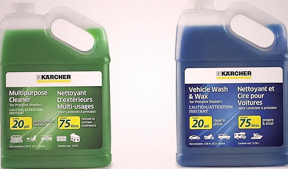 Kärcher Pressure Washer Cleaning Soap Concentrate Bundle - Multi-Purpose for Out
