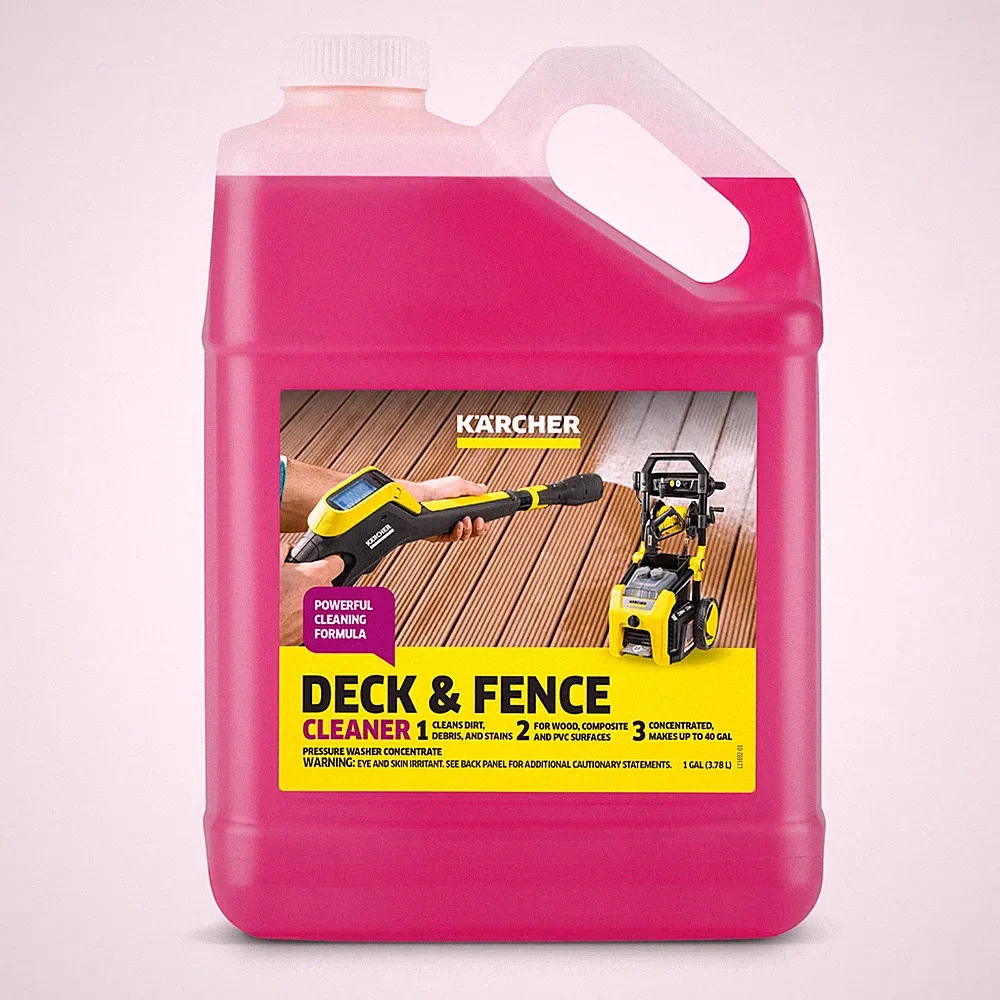 Pressure washer detergent for decks